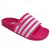 Chinelo Slide QIX Listras Feminino - Pink e Branco