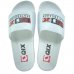 Chinelo Slide Qix Skateboards Masculino - Branco e Preto