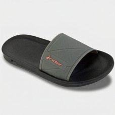 Chinelo Rider Slide Street Masculino - Preto e Cinza