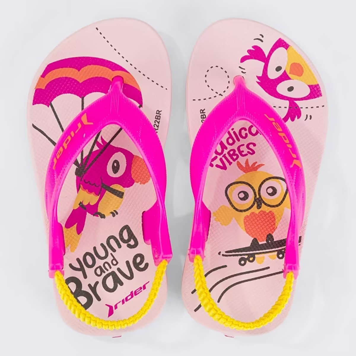 Chinelo Infantil Luccas Neto Land Super Flop Grendene Rosa