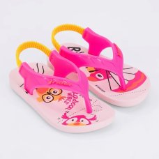 Chinelo Rider Street Fun Baby - Rosa e Amarelo