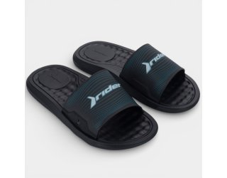 Chinelo Slide Rider Step Masculino - Preto e Azul Chinelo Slide Rider Step Masculino - Preto e Azul