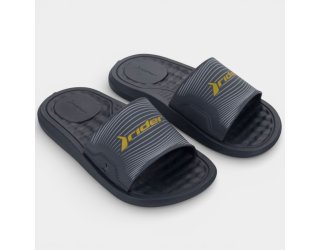 Chinelo Slide Rider Step Masculino - Preto e Cinza Chinelo Slide Rider Step Masculino - Preto e Cinza