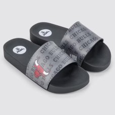 Chinelo Infantil Rider Slide Full 86 NBA - Preto e Vermelho