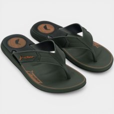 Chinelo Rider Start III Masculino - Verde e Laranja