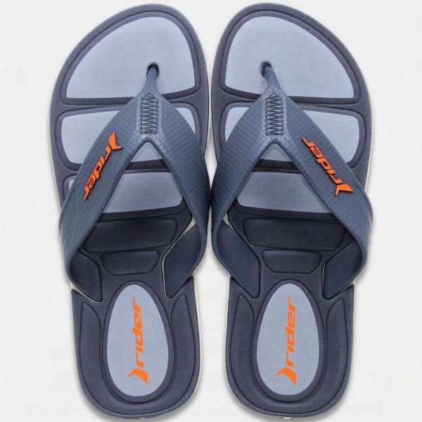 Chinelo Rider Pulse II Masculino - Preto e Cinza