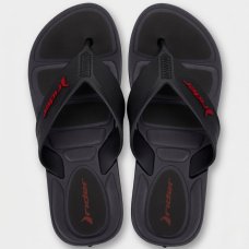 Chinelo Rider Pulse II Masculino - Preto e Vermelho