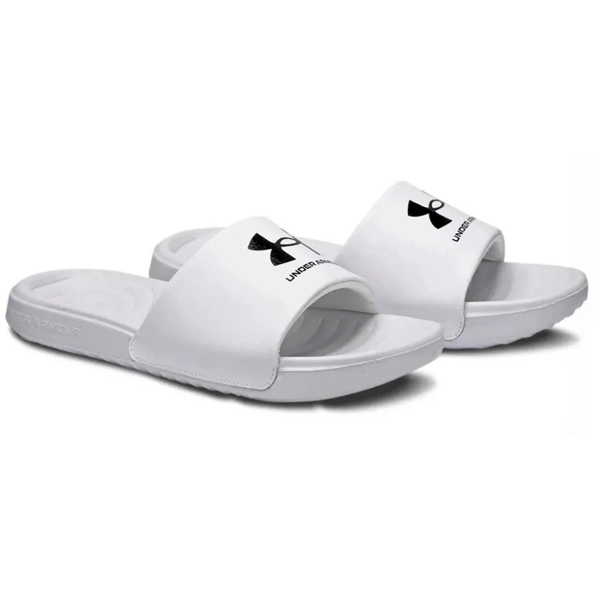 Chinelo Slide Under Armour Ansa Fix Masculino Branco - Compre Agora