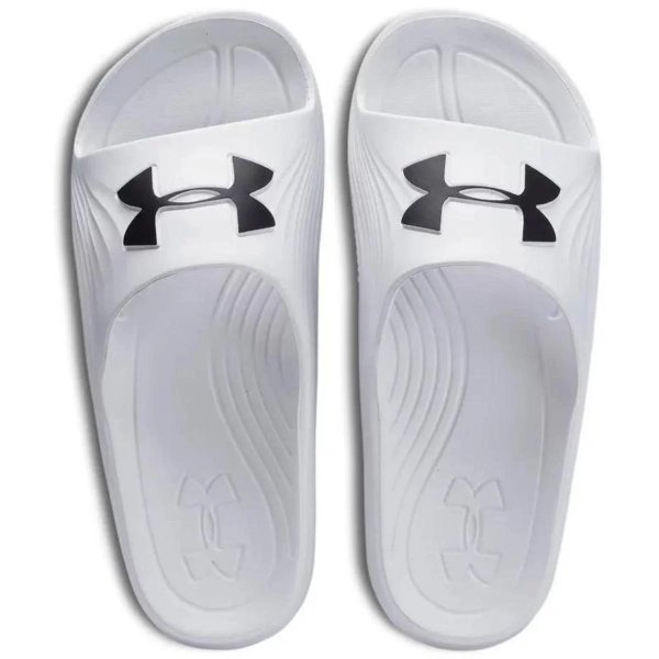 Chinelo Under Armour Core 2 - Branco e Preto