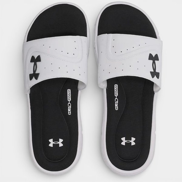 Chinelo Under Armour Ignite Vi Sl Se - Branco e Preto
